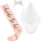 Accessoires für Bride to Be, Frauen Junggesellinnenabschied Set - Braut Schärpe,...