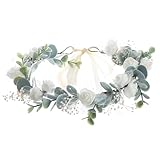 Blumenkranz Haare, Haarschmuck Hochzeit, Braut Haarschmuck, Künstliche Blattgirlande...