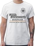 T-Shirt Herren - JGA Junggesellenabschied Männer - Letzte Auswärtstour Bräutigam - M -...