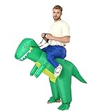 FXICH Aufblasbare Dinosaurier Kostüm für Erwachsene, Dinosaurier Kostüm für Halloween