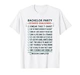Bachelor Party Trials Junggesellenabschied Spiel in Englisch T-Shirt