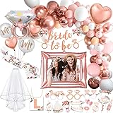 iZoeL Bride to be Deko Junggesellinnenabschied Accessoires Frauen, Bride to be Girlande...