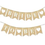 JGA Deko Frauen, qingmeng Bride to Be Girlande Boho, Bride to Be Banner Deko, Wimpelkette...