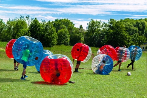 Bubble Fußball JGA