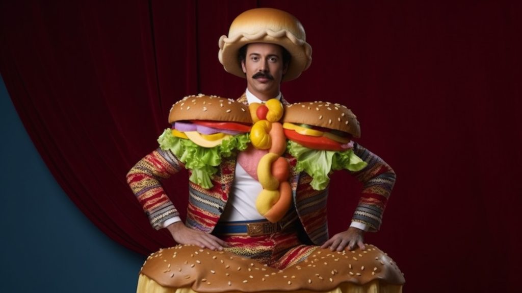 burger kostüm